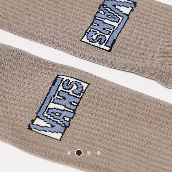 Vans Desert Taupe Logo Crew Socks - Picture 3 of 6